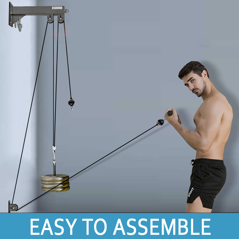 Cable Pulley System - Sistema de polea de gimnasio montado