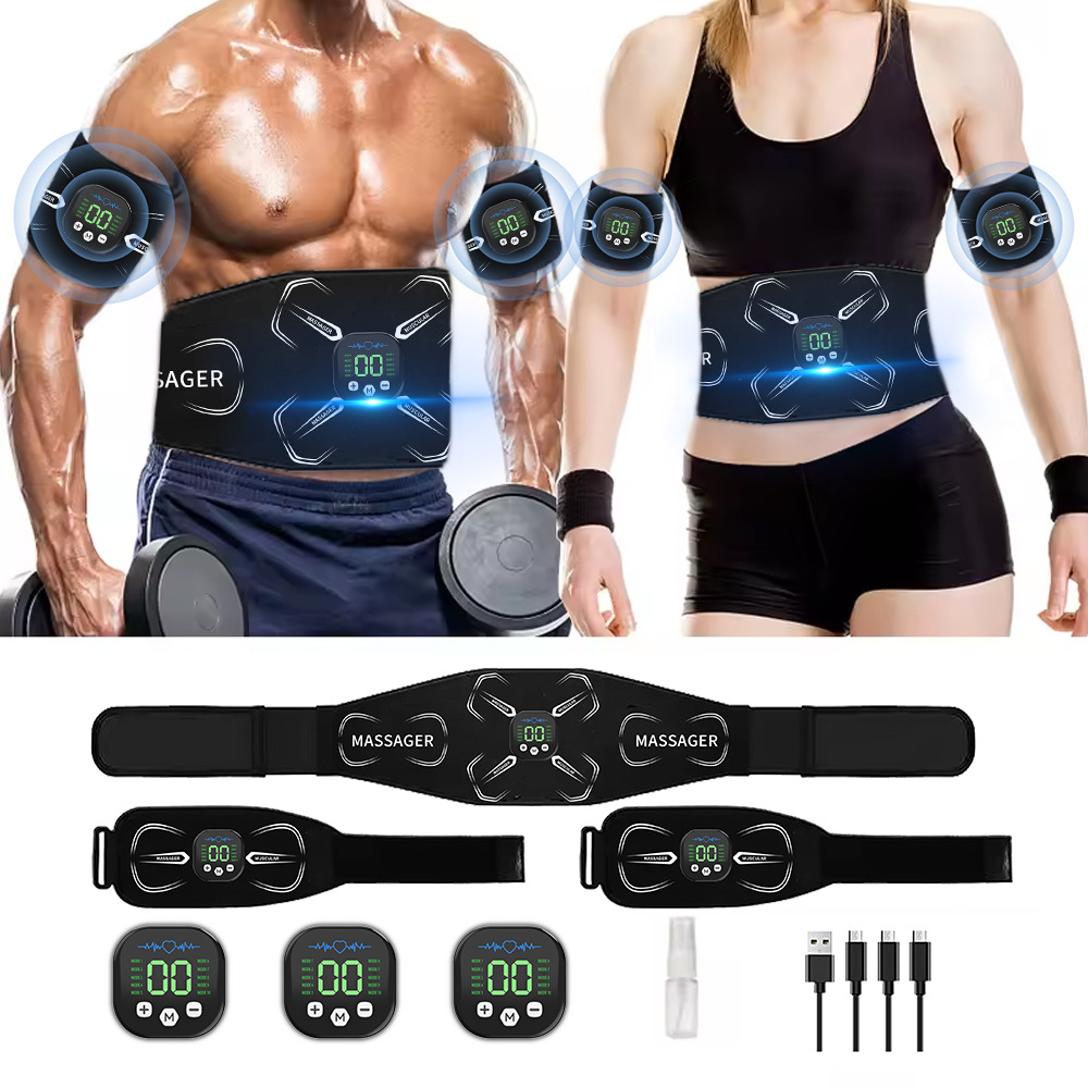 Home Gym Academy - Estimulador Muscular EMS, Entrenador Abdominal, Tonificador