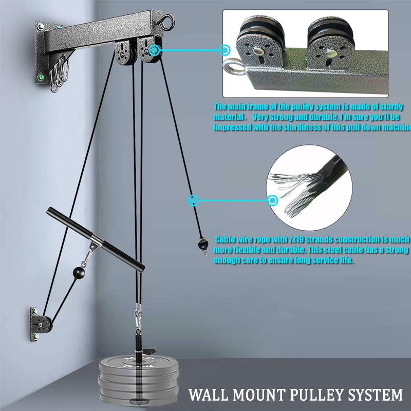 Sistema de polea de gimnasio m - Cable Pulley System reseña y precio