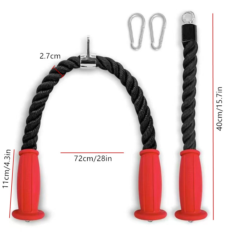 Cuerdas ergonómicas para tríce - Home Gym Academy reseña y precio