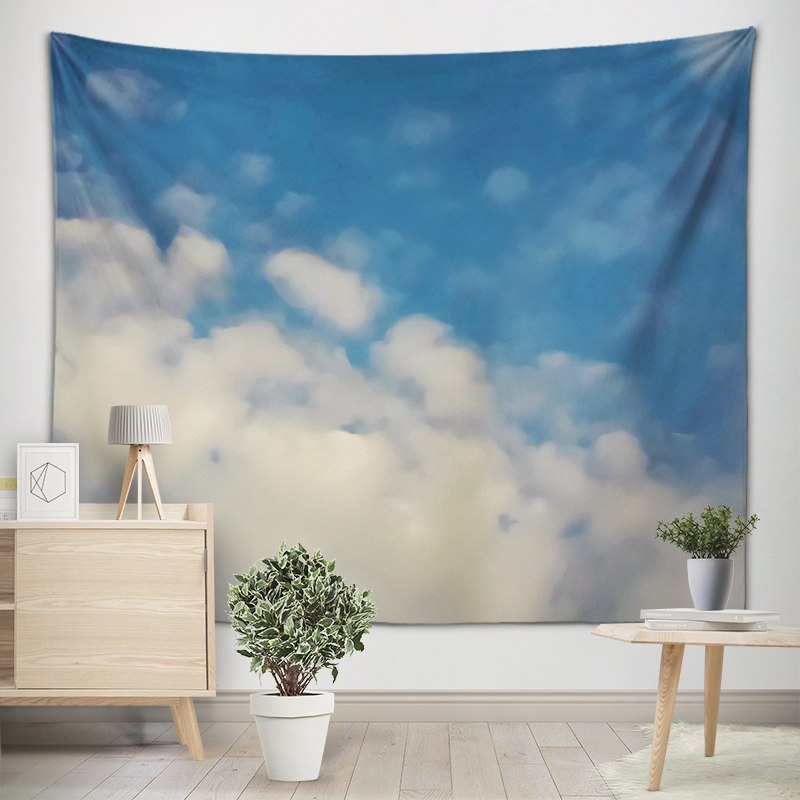 Tapiz artístico de nubes melod - Home Gym Decor reseña y precio
