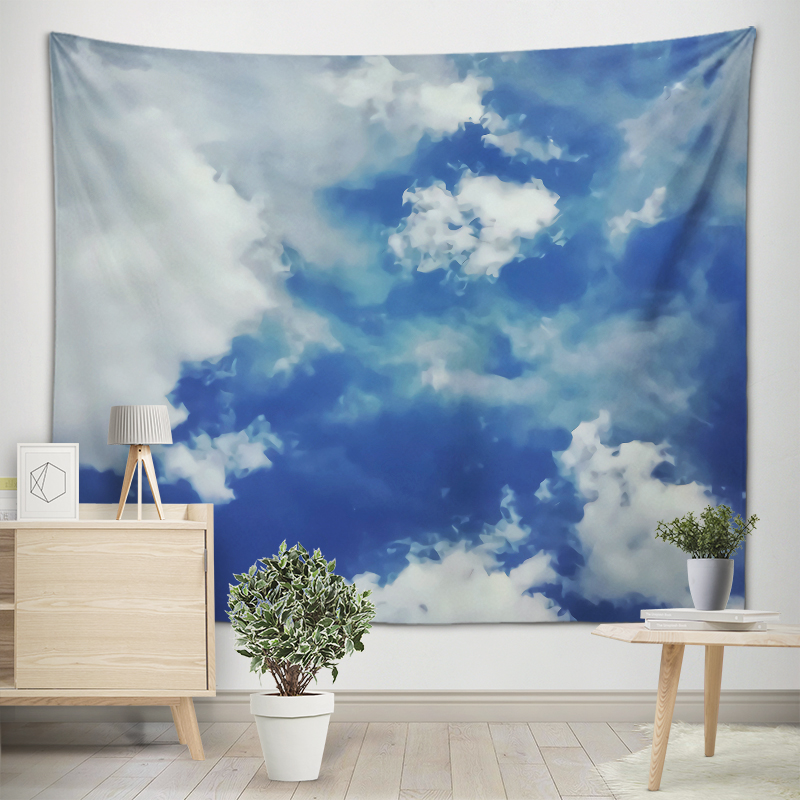 Tapiz artístico de nubes melod - Home Gym Decor reseña y precio