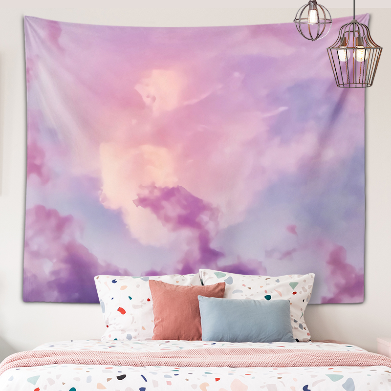 Tapiz artístico de nubes melod - Home Gym Decor reseña y precio