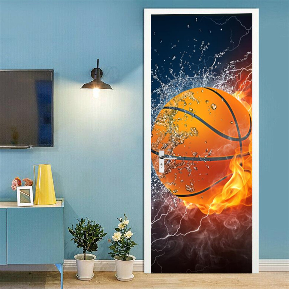 Papel tapiz 3D de baloncesto y - Home Gym Decor reseña y precio