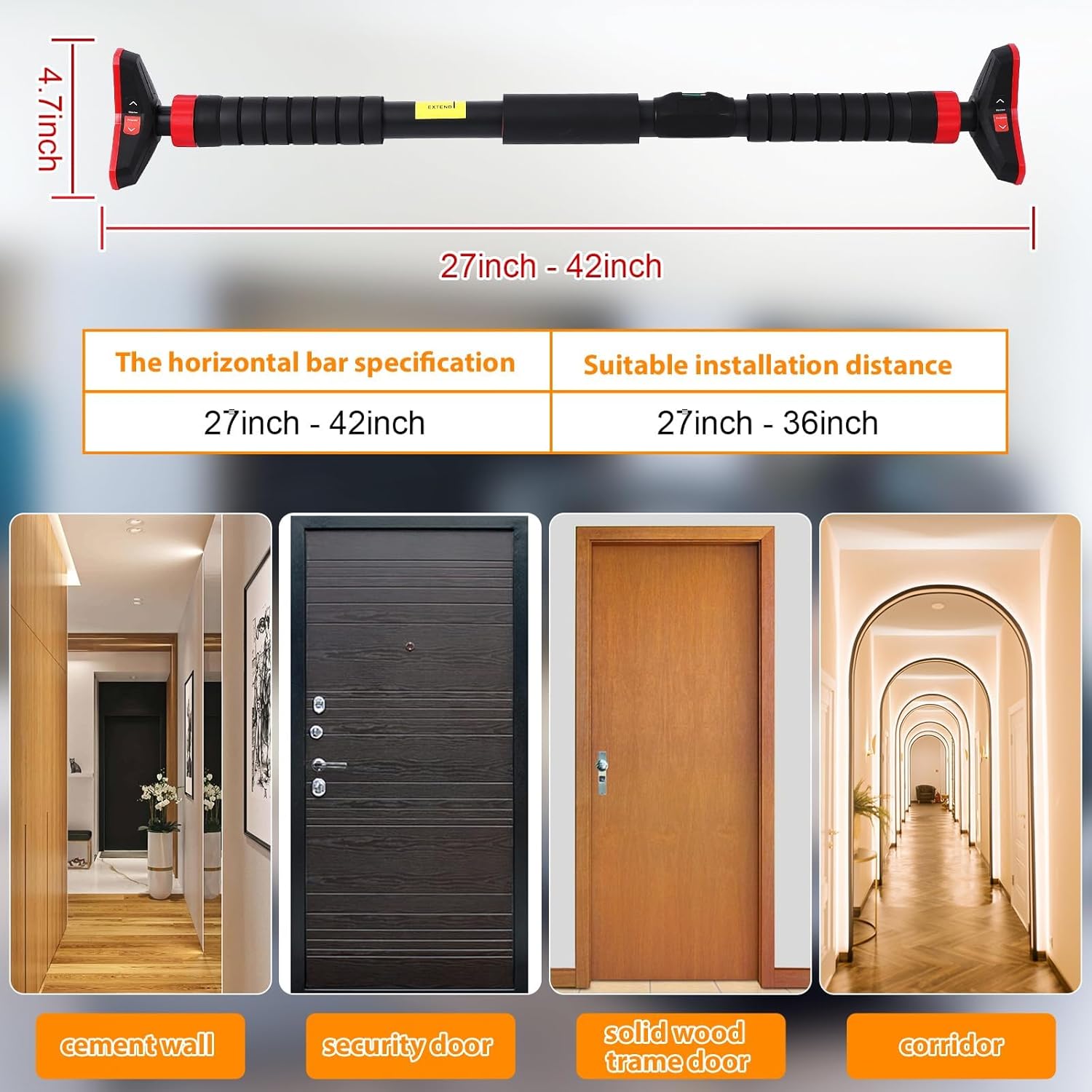 Barra de dominadas para puerta - Home Gym Needs reseña y precio