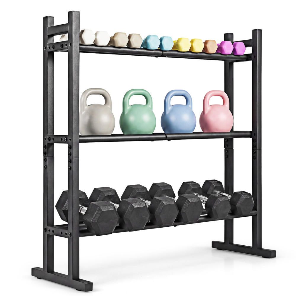 Estante para mancuernas de 3 n - Home Gym Weight reseña y precio