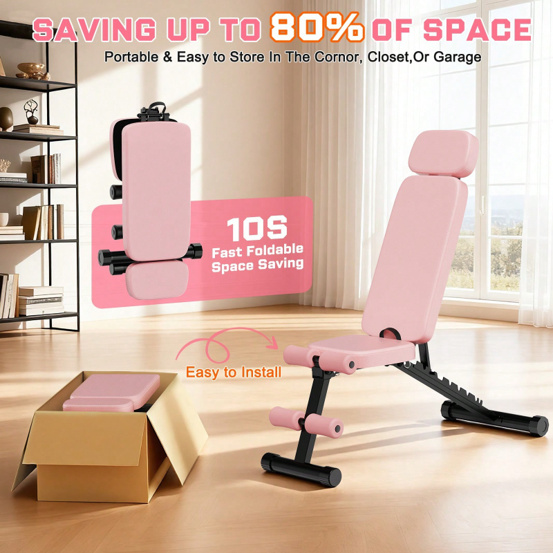 Banco de Pesas Ajustable de 9  - Home Gym Weight reseña y precio