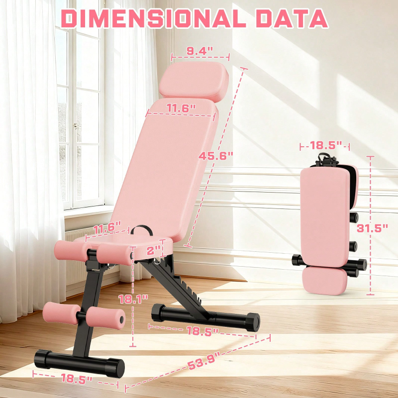 Banco de Pesas Ajustable de 9  - Home Gym Weight reseña y precio
